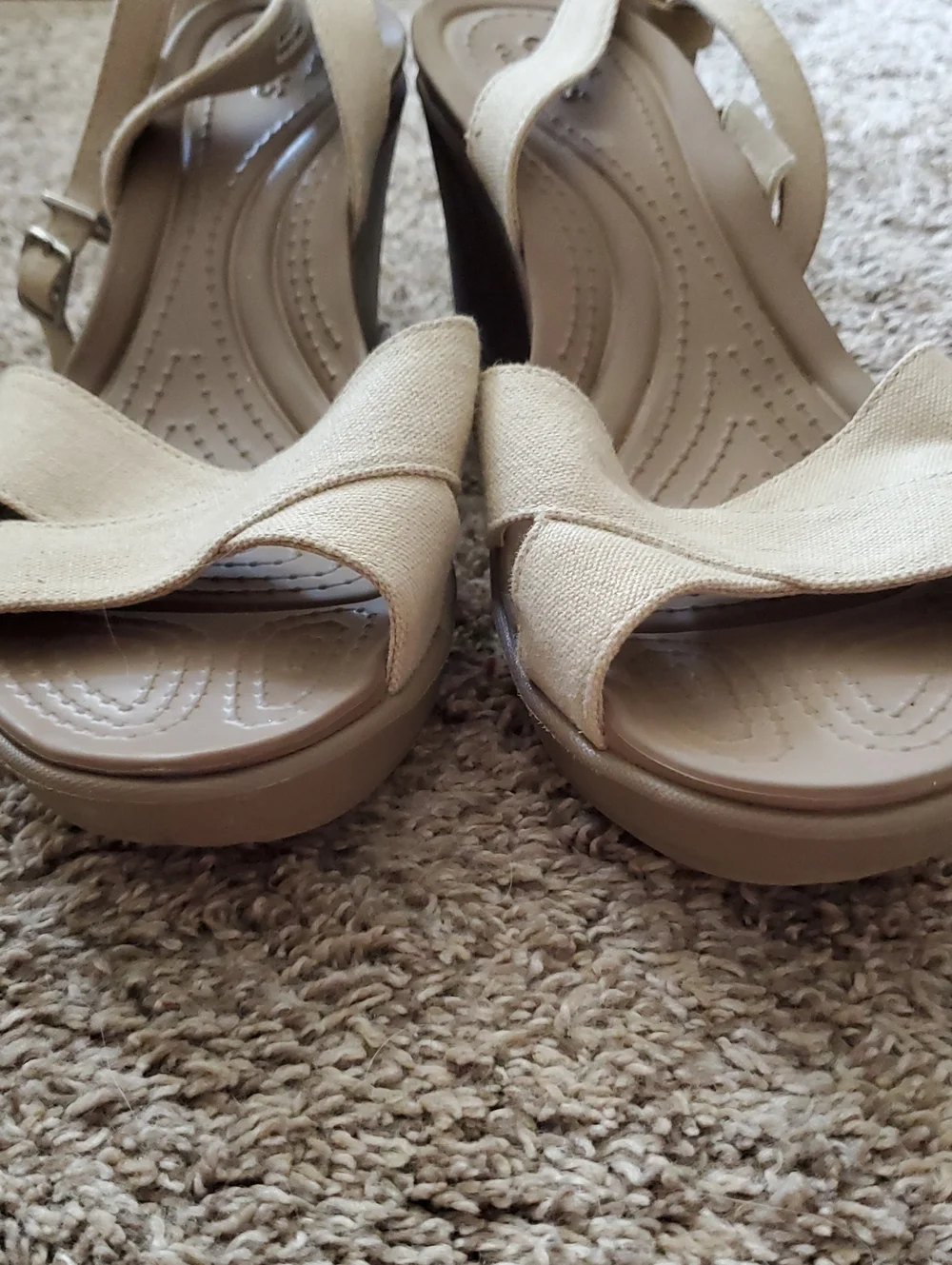 Wedge Sandals with Ankle Strap - Picture 6 of 8